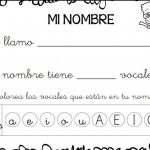 fichas actividades para escribir el nombre en preescolar